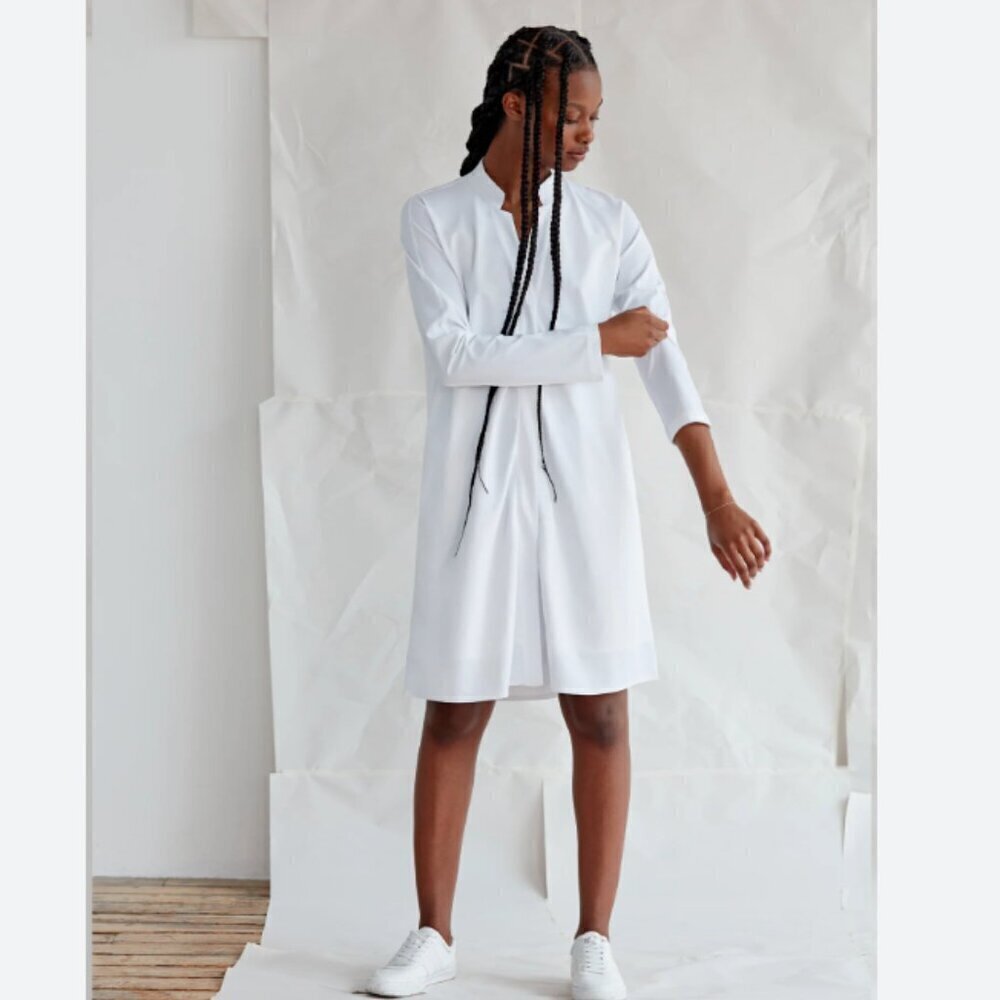 NEW Aday Something Borrowed Dress White cream oat